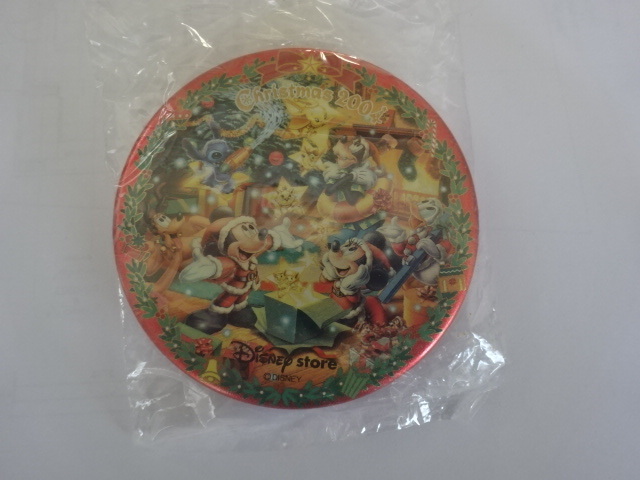 【新品未開封】ディズニーストア クリスマス2004 缶バッジ拍卖