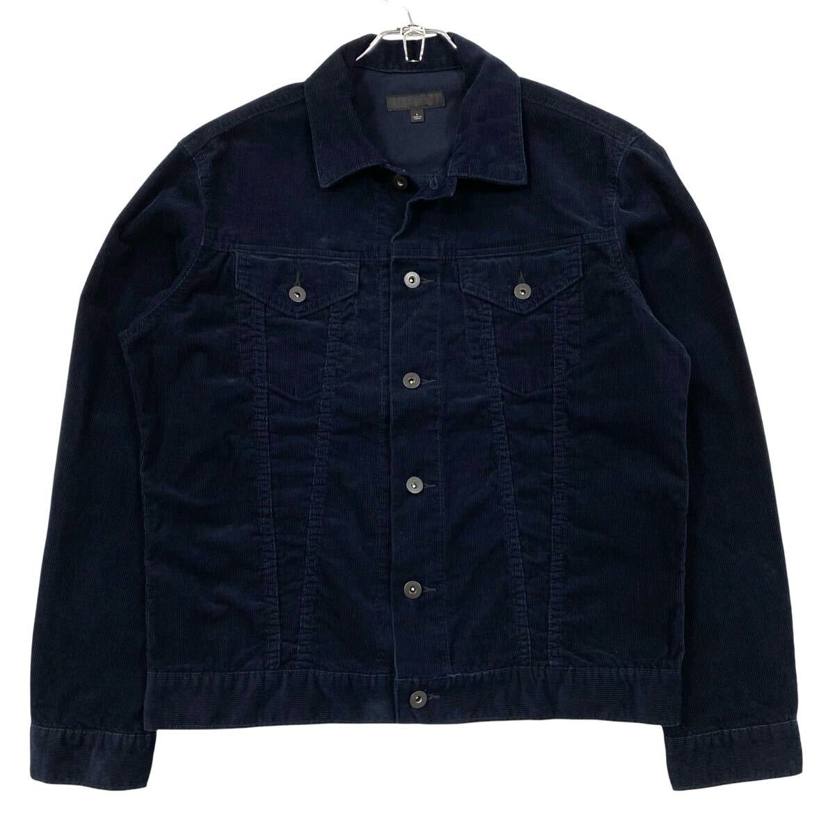 UNIQLO(ユニクロ)コーデュロイジャケット メンズL ネイビー系拍卖