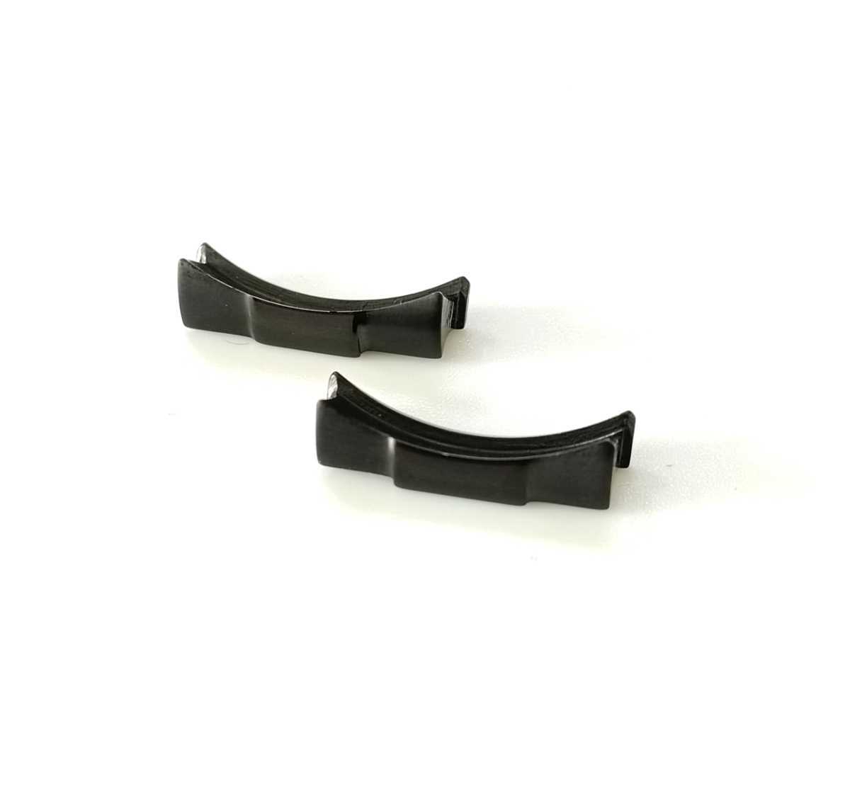 腕時計 革ベルト用 社外品 フラッシュフィット PVD ブラック 黒 20mm用 すき間 バンド 【対応】ROLEX ロレックス サブマリーナ 等拍卖