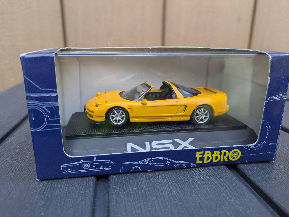 EBBRO Honda NSX-T Yellow 1/43 ダイキャスト モデルカー エブロ TRENDIES ホンダ イエロー オープン拍卖