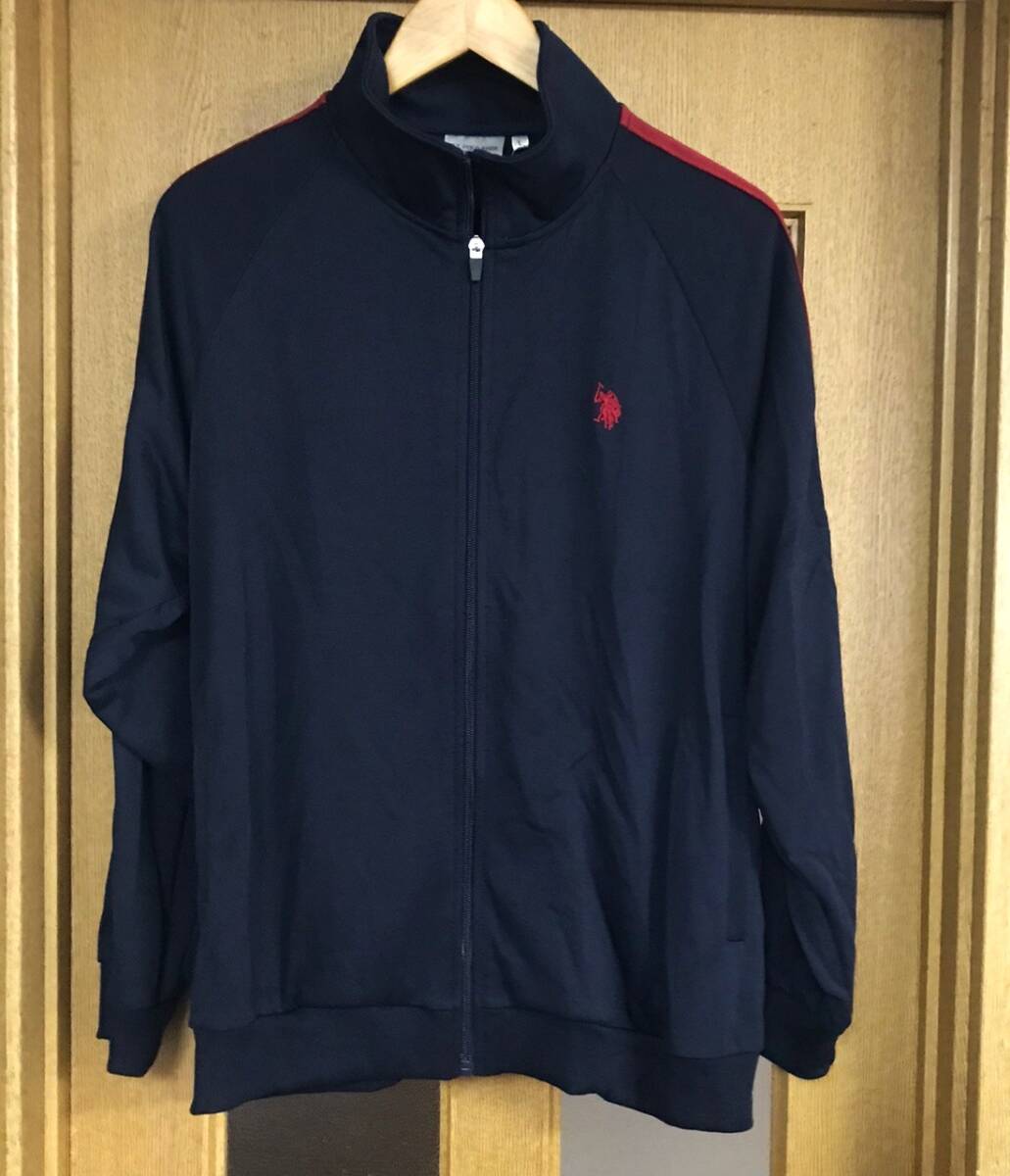 新品 タグ付き POLO ジャケット アウター ジップアップ シャツ 速乾 メンズLサイズ ネイビー U.S. POLO ASSN.拍卖