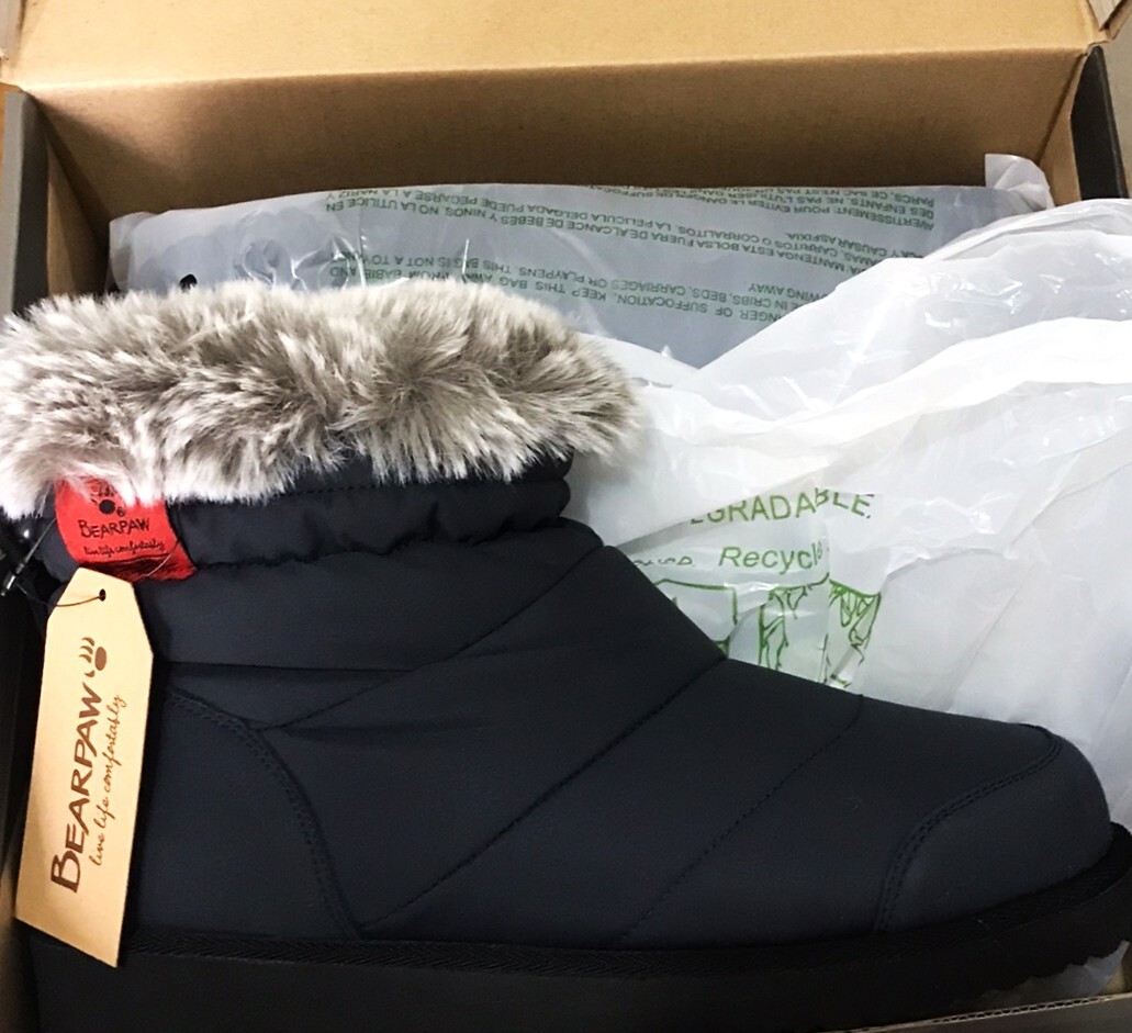 新品 ベアパウ キルティングブーツ ショートブーツ 26㎝ ネイビー拍卖