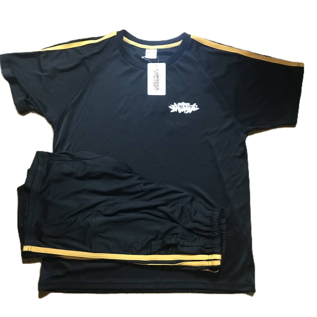 新品 タグ付き エヴァンゲリオン パジャマ 上下セット 黒色 メンズMサイズ拍卖