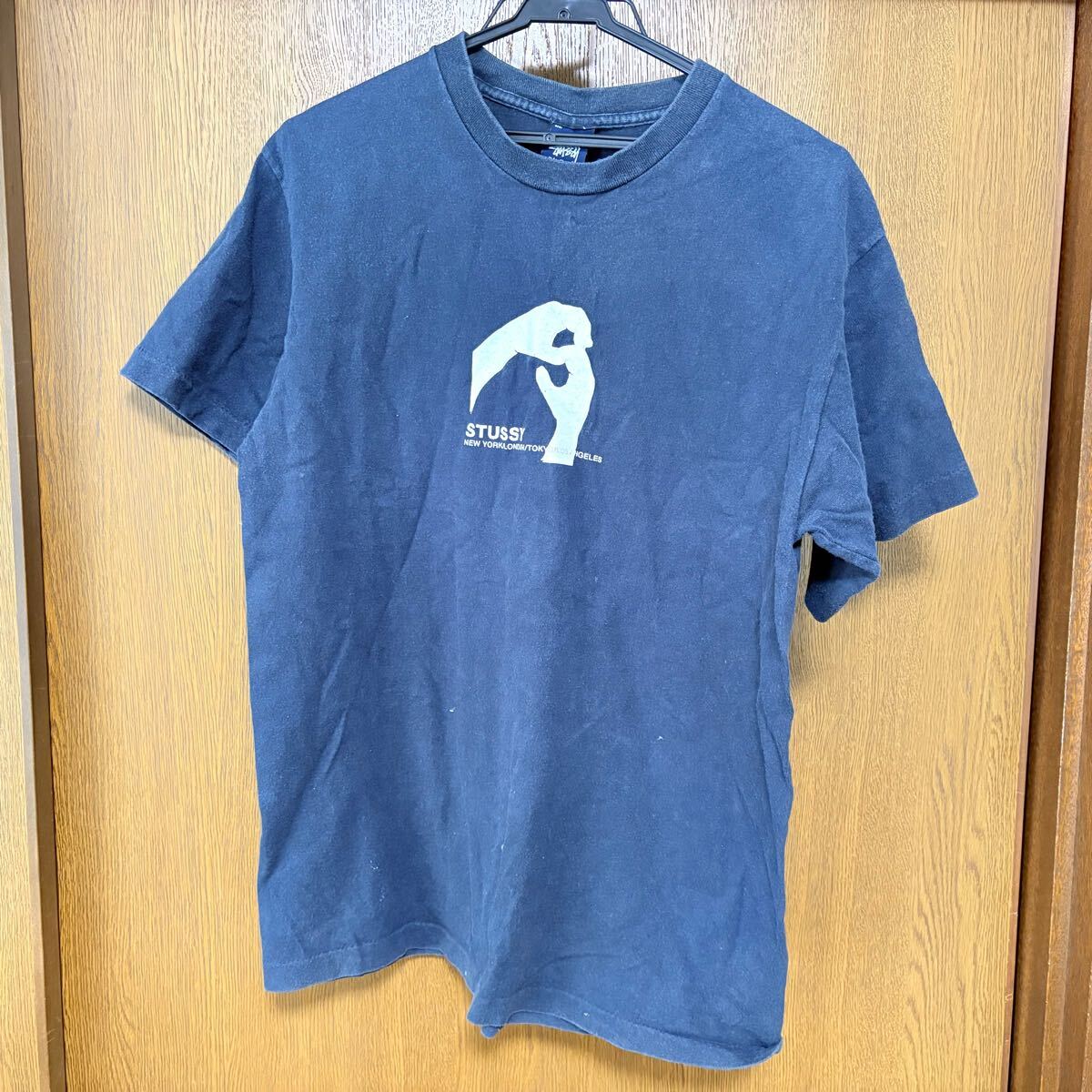 STUSSY ステューシー ビンテージ USA製 Tシャツ ブラック M拍卖