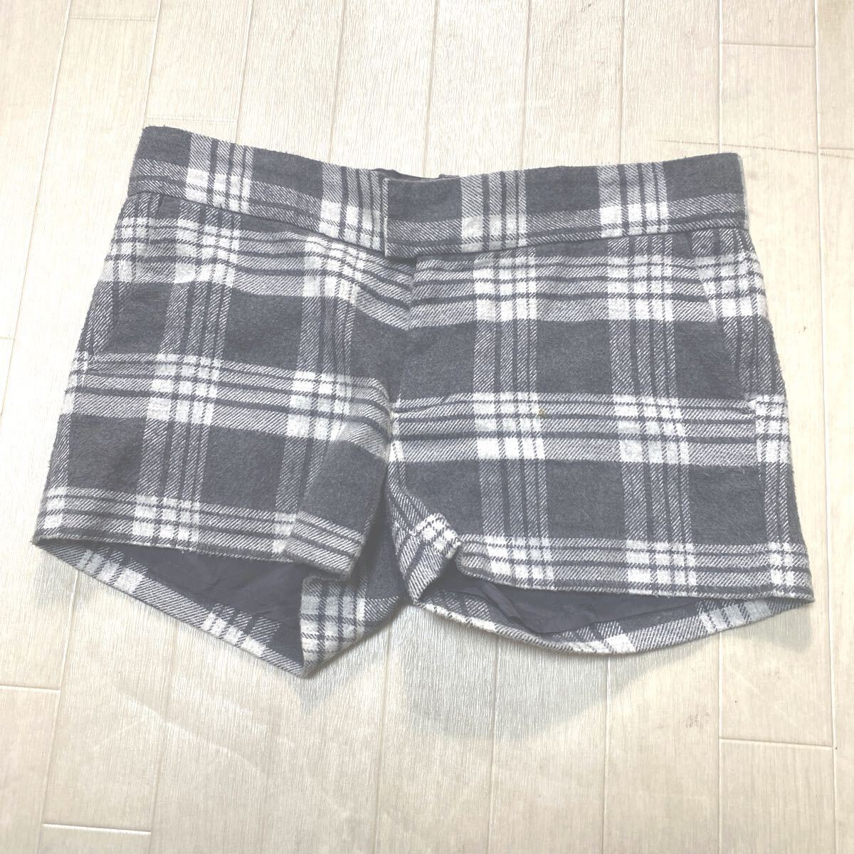 O20☆ Ron Herman ロンハーマン ボトムス ショートパンツ レディース S グレーチェック拍卖