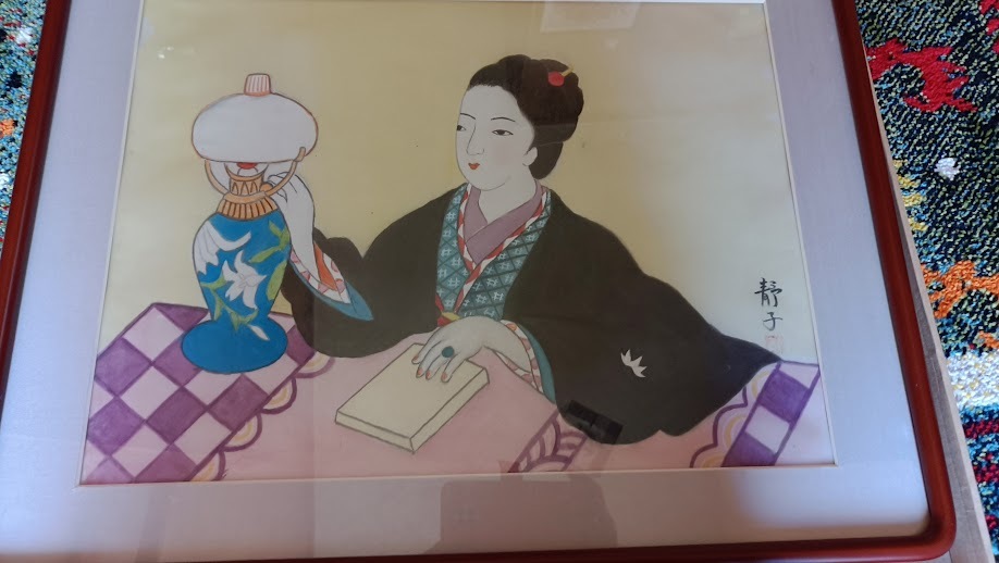 日本美人画 作者不明 静子画 長期保管品拍卖