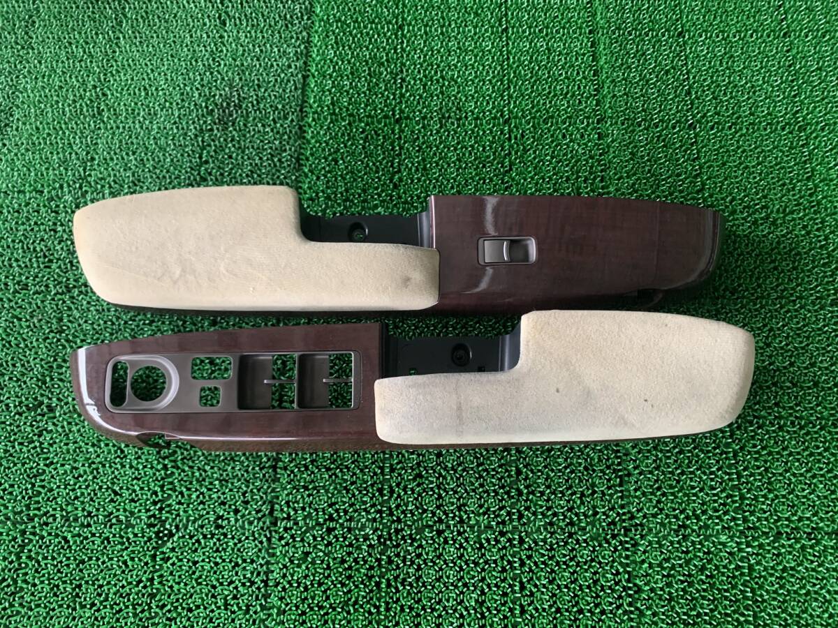 ●即決値段●B ホンダ RR1 RR3 エリシオン レザー アームレスト 木目 ウッド パワーウインドウスイッチ パネル 2点拍卖