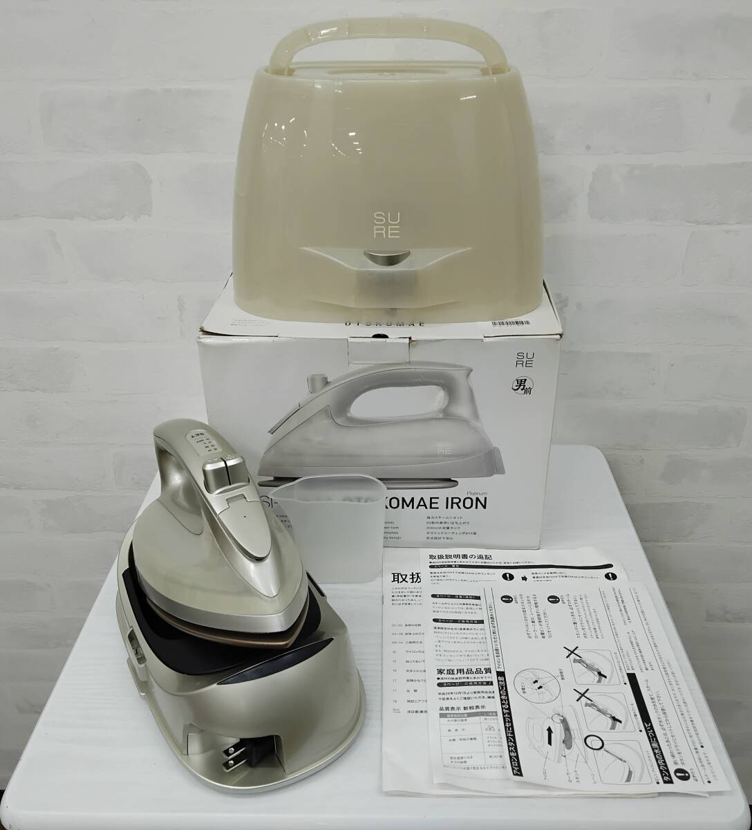 SURE 男前 アイロン プラチナ SI-310LM 2016年製 通電確認済み 長期保管品 現状品 訳あり拍卖