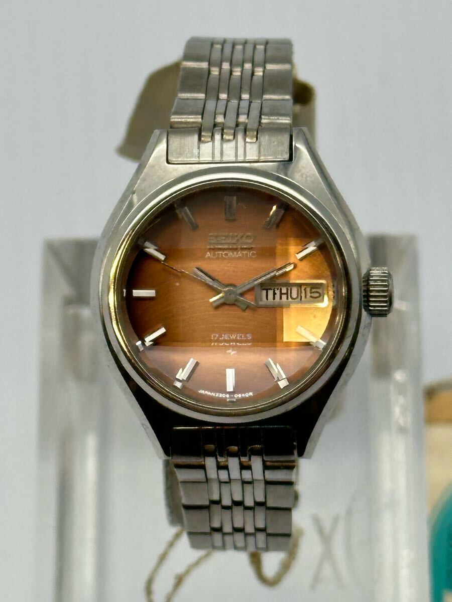 Y04013 SEIKO JOYFUL 2206-0490 セイコー ジョイフル デットストック 稼働品 レディース腕時計 ブラウン拍卖