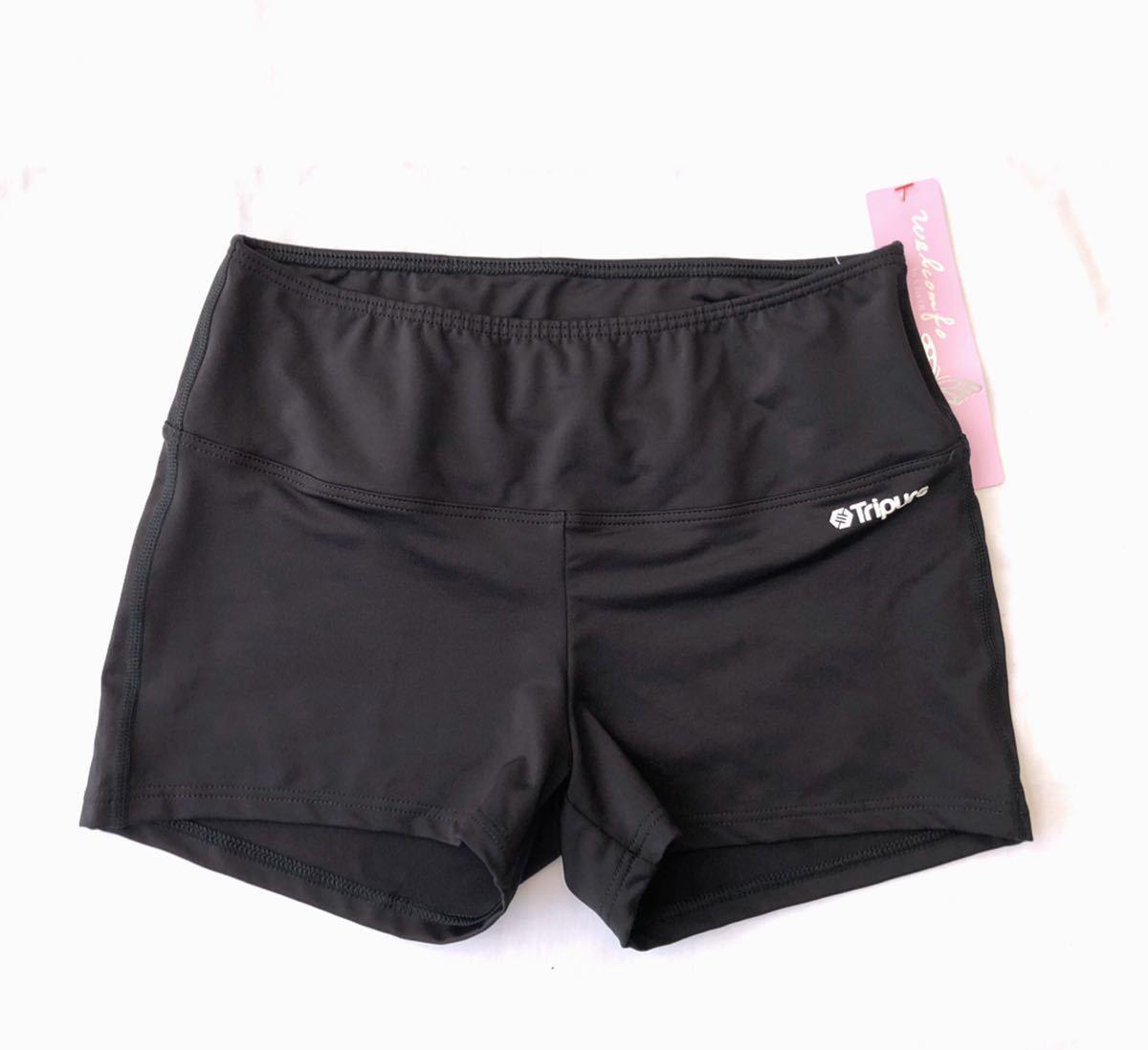 ラスト1 sale 新品 チャコット トリピュア tripure×ウエルコンフォー★スパッツ1.5分丈 L 黒 ヨガティラピストレーニング拍卖
