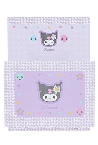 【即決】★クロミ ミニレターセット★手紙 メッセージ キャラクター サンスター パープル 便箋15枚 封筒5枚 サンリオ// S8907161拍卖