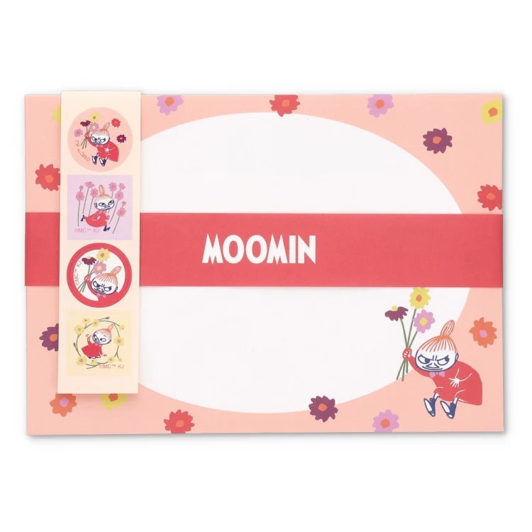 【即決】★レターセット リトルミィ★MOOMIN カミオジャパン 手紙 便箋8枚 封筒4枚 封シール付 メッセージ キャラクター// 224029拍卖