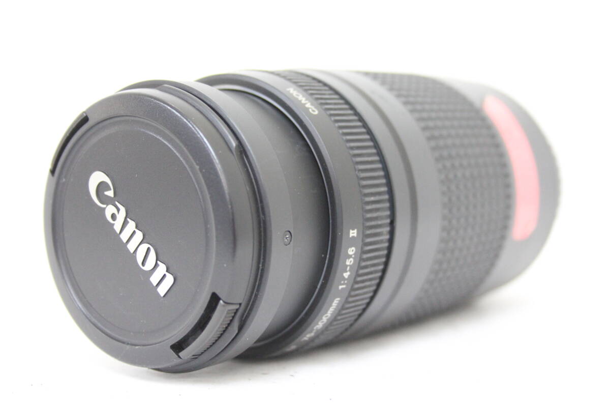 【訳あり品】 キャノン Canon ZOOM LENS EF 75-300mm F4-5.6 II 前後キャップ付き レンズ M5604拍卖