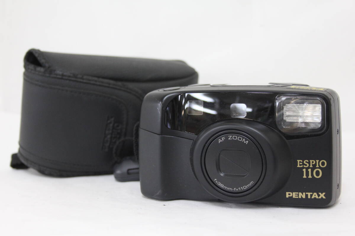 【返品保証】 ペンタックス Pentax ESPIO 110 ブラック 38-110mm ソフトケース付き コンパクトカメラ M5628拍卖