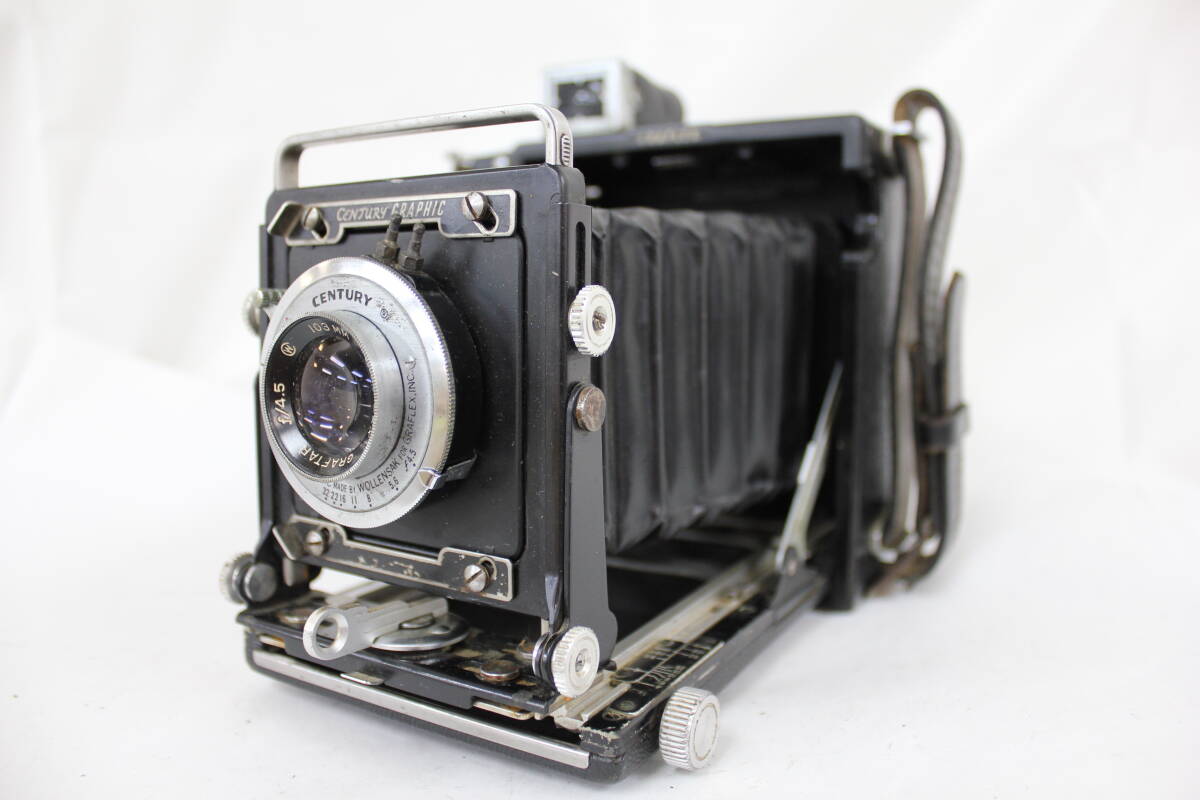 【訳あり品】 GRAFLEX CENTURY GRAPHIC GRAFTAR 103mm F4.5 蛇腹カメラ M6004拍卖