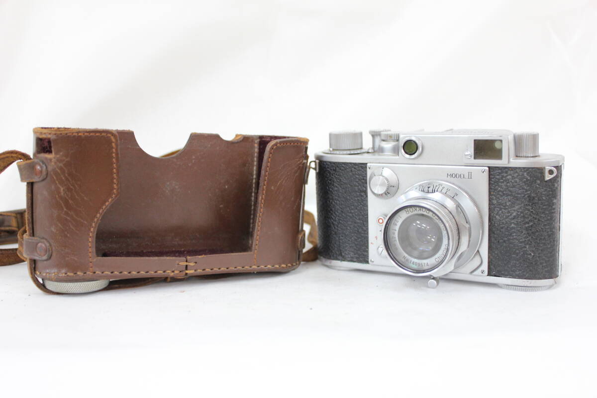 【訳あり品】 ミノルタ Minolta-35 MODEL II SUPER ROKKOR 45mm F2.8 ケース付き ボディレンズセット  M6016拍卖