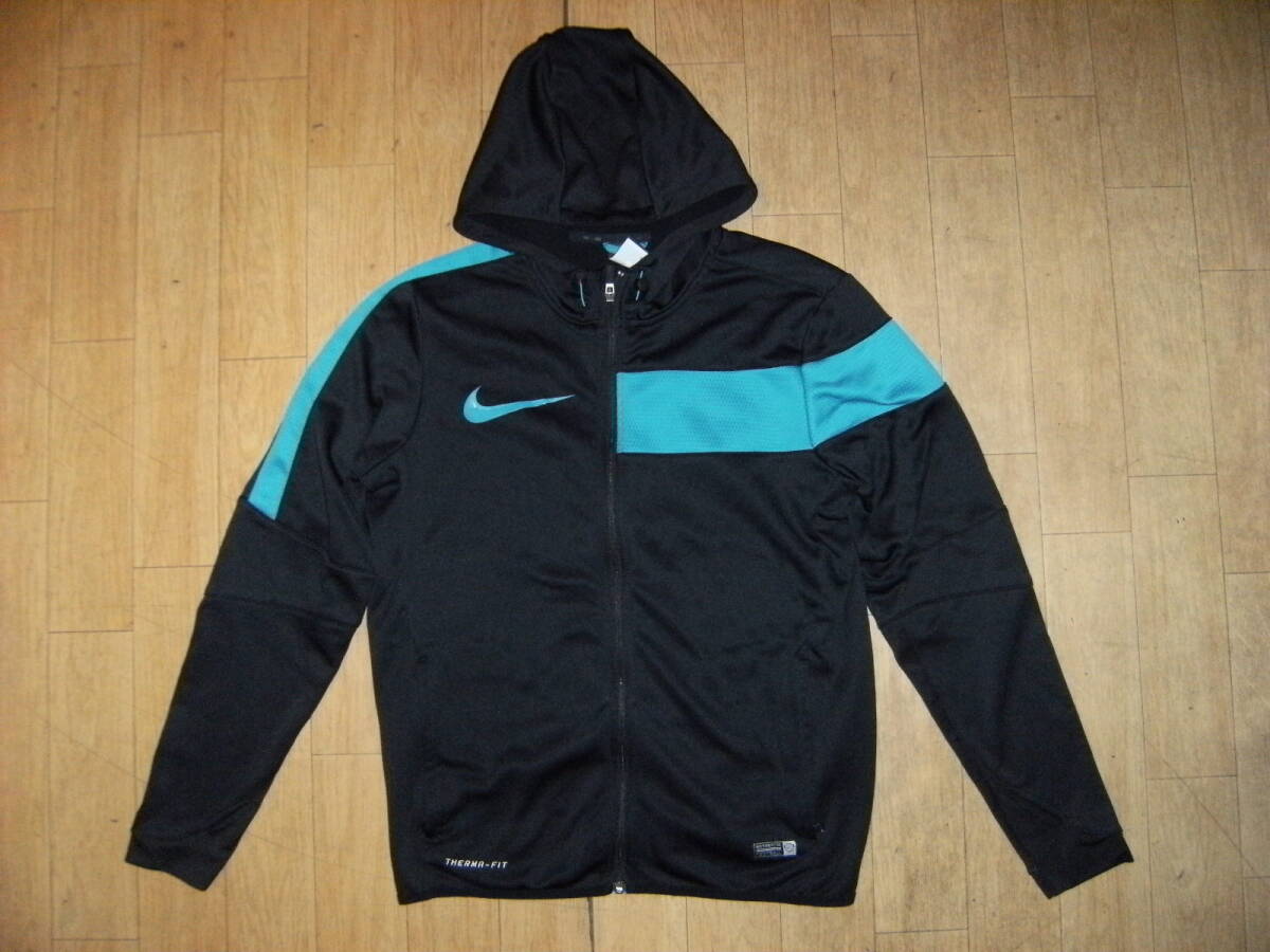 美品★THERMA-FIT NIKE / ナイキ ジャージ上 帽子付き★運動着 サッカー 野球 陸上 筋トレ ゴルフ 水泳 テニス マラソン 陸上 ラグビー拍卖