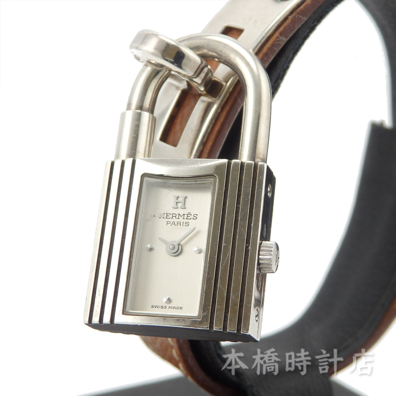 【中古】SV925 エルメス HERMES KELLY ケリーウォッチ 保証書付 電池交換済み拍卖