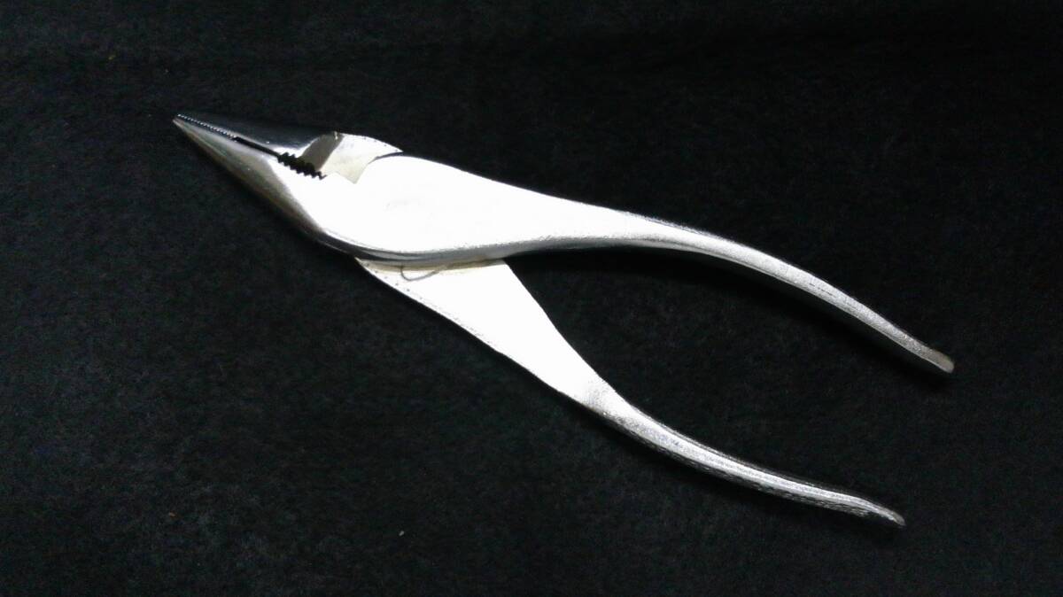 <09037> ノーズプライヤー 160mm ラジオペンチ 未使用 当時物 昭和の金物屋!!拍卖