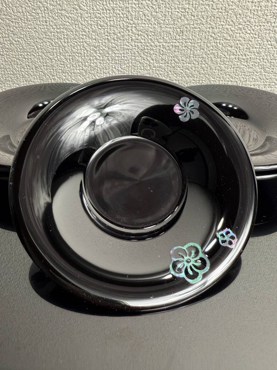 No4. 【琉球漆器】茶托5枚セット 未使用保管品拍卖