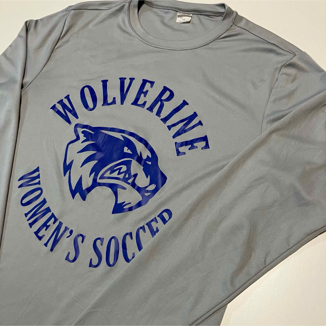 ウルヴリン サッカー 長袖プリントTシャツ Sサイズ メンズ レディース拍卖