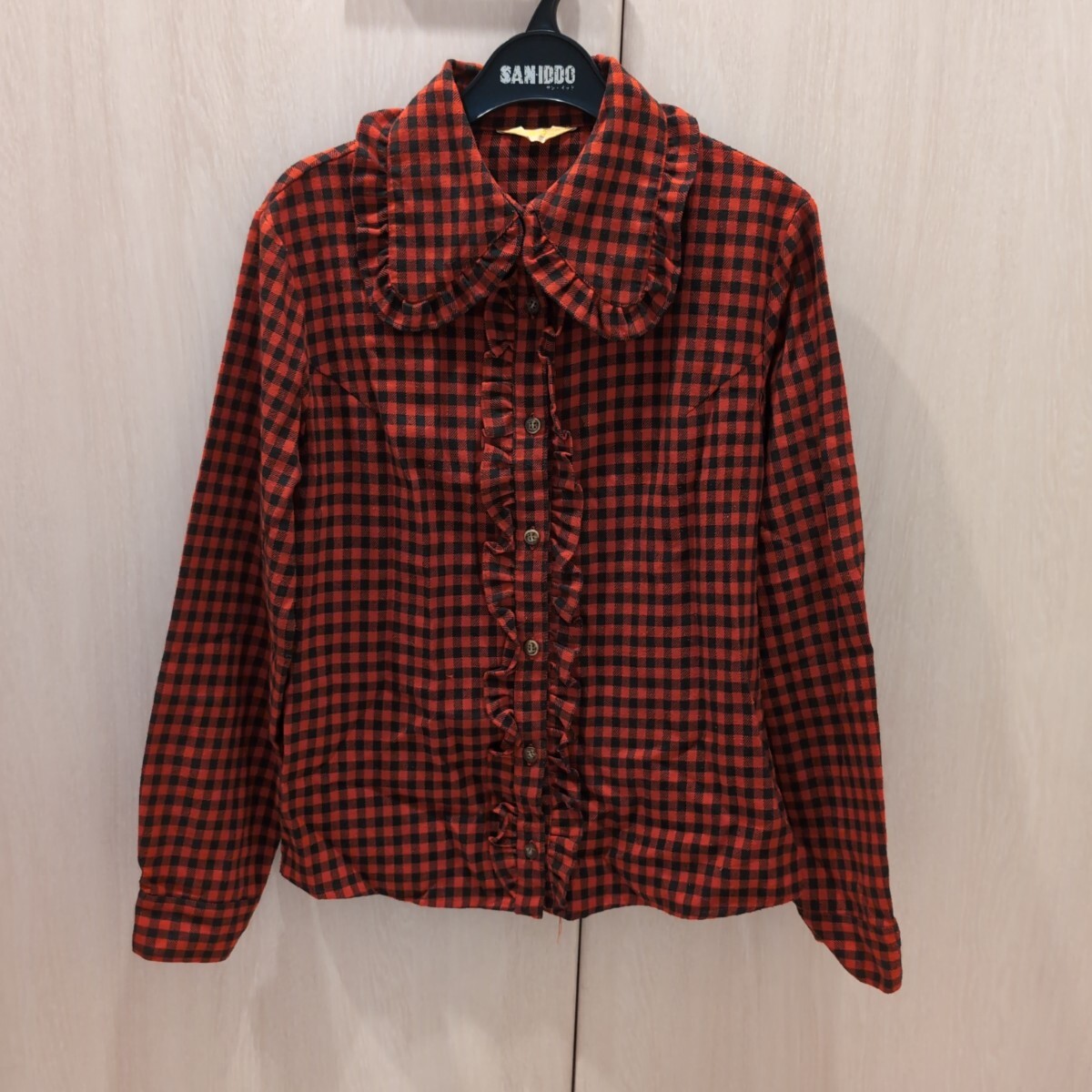 ギンガムチェックシャツ 日本製【送料無料・匿名発送】拍卖