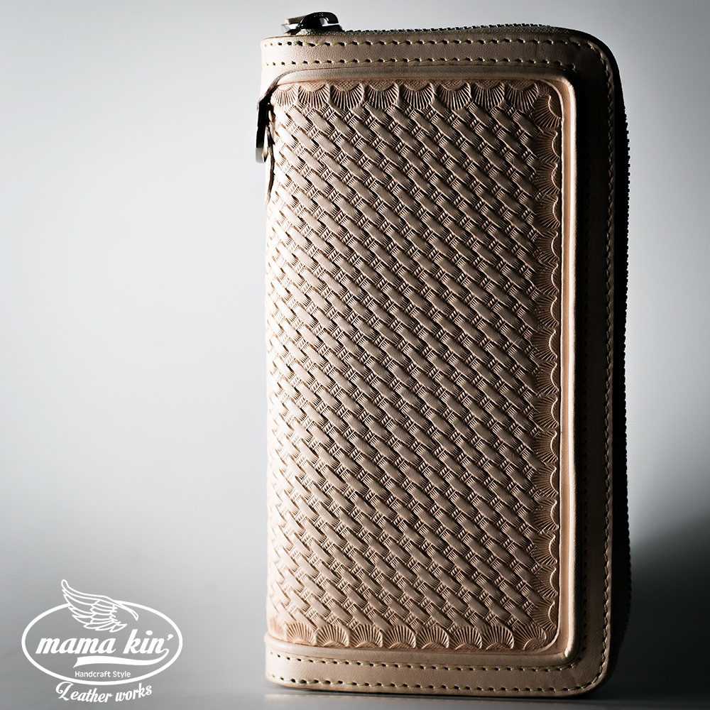 長財布 レザーウォレット カービングウォレット ヌメ革 サドルレザー 牛革 革財布 本革 rf009cv84np03拍卖