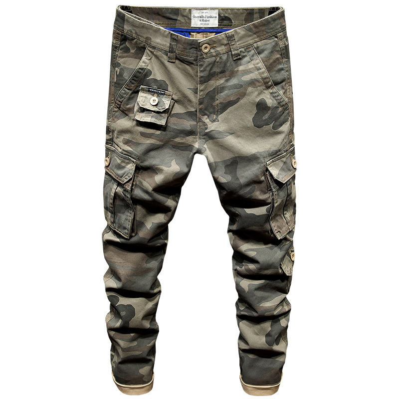 新品未使用高品質ミリタリーパンツ カーゴパンツ ワークパンツ メンズ アウトドアパンツボトムス迷彩柄W32拍卖