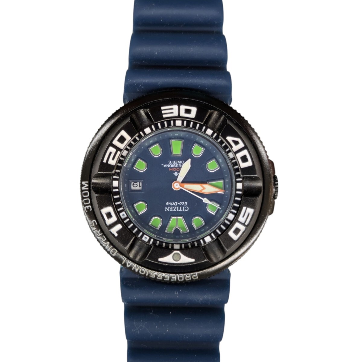 CITIZEN シチズン プロマスター 腕時計 E011-S064295 エコドライブ 3針 アナログ デイト ラバーベルト ダイバーズ プロフェッショナル拍卖