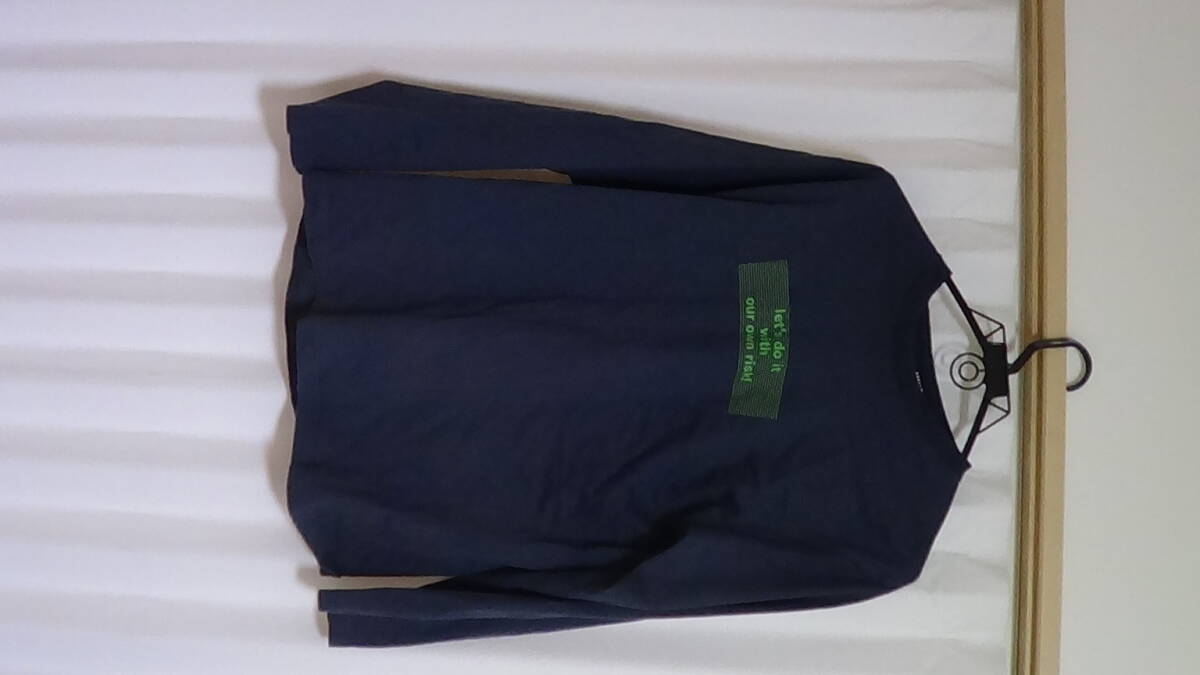 即決 ユニクロ 黒服 黒L 上着 紳士服 綿100% ネイビー色  292g 価値不明拍卖