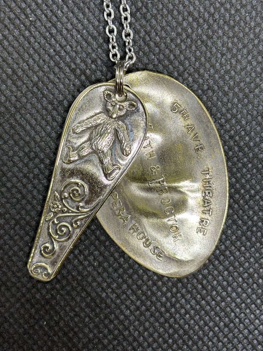 ヴィンテージ ネックレス スプーン スプーンリング 60s アメリカ クマ 熊 ハーレム オペラ ハウス 29拍卖