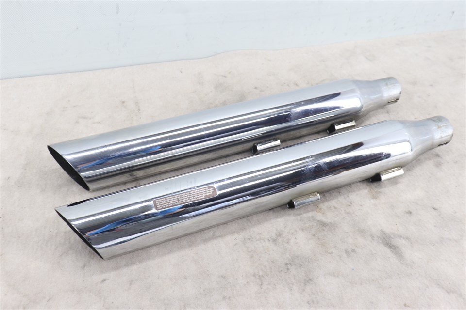 328591 ハーレー ソフテイル 07~17年 サイクルシャック スリップオン マフラー サイレンサー FXST FLST FXCW拍卖