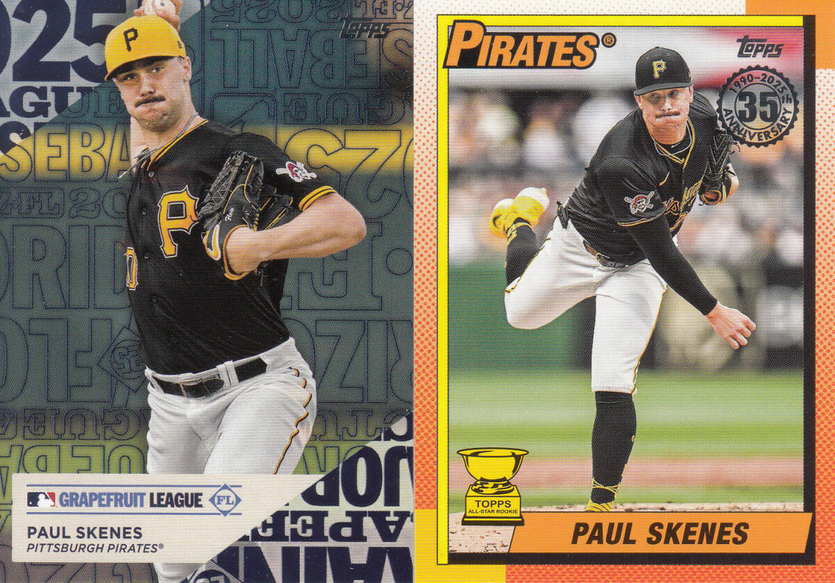 2025 Topps MLB Tokyo Series ' PAUL SKENES ' GRAPEFRUIT LEAGUE & 35ANNIVERSARY 2枚セット拍卖