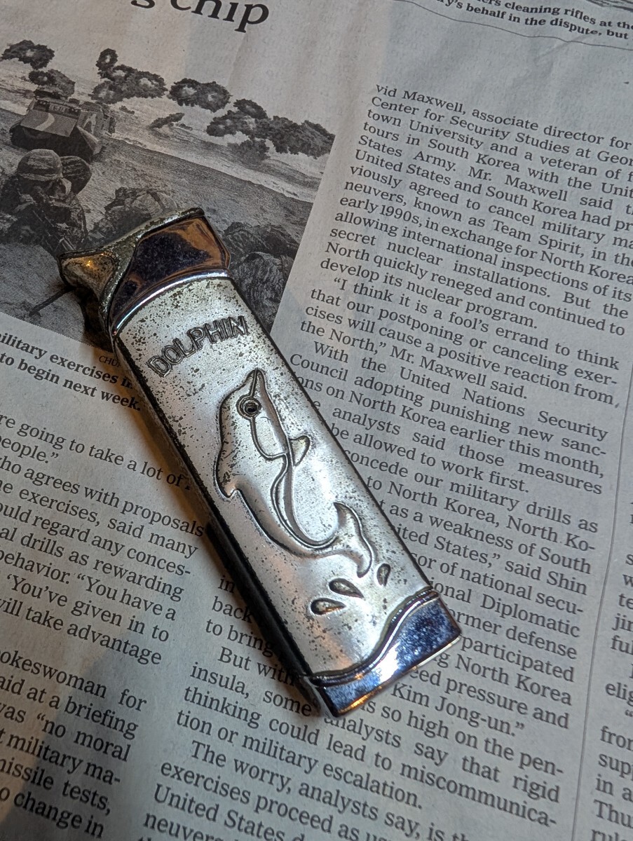 当時物【ヴィンテージ ガスライター イルカ】90年代 レア お土産拍卖