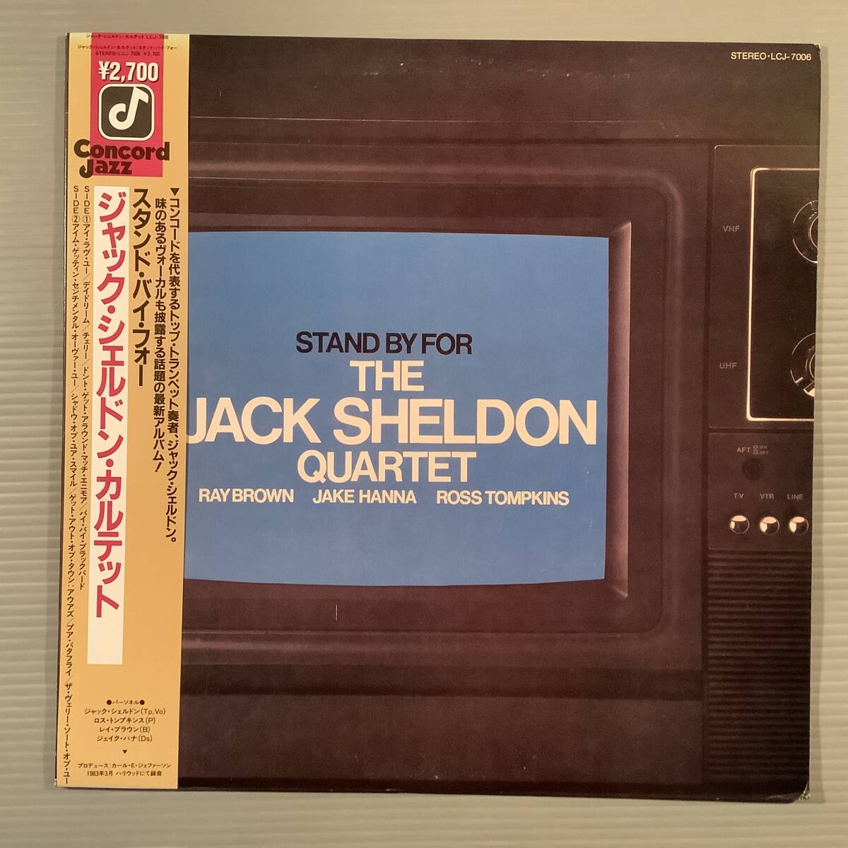 LP(日本盤)●ジャック・シェルドン・カルテット/スタンド・バイ・フォー※トランペット&ヴォーカル●帯付良好品拍卖