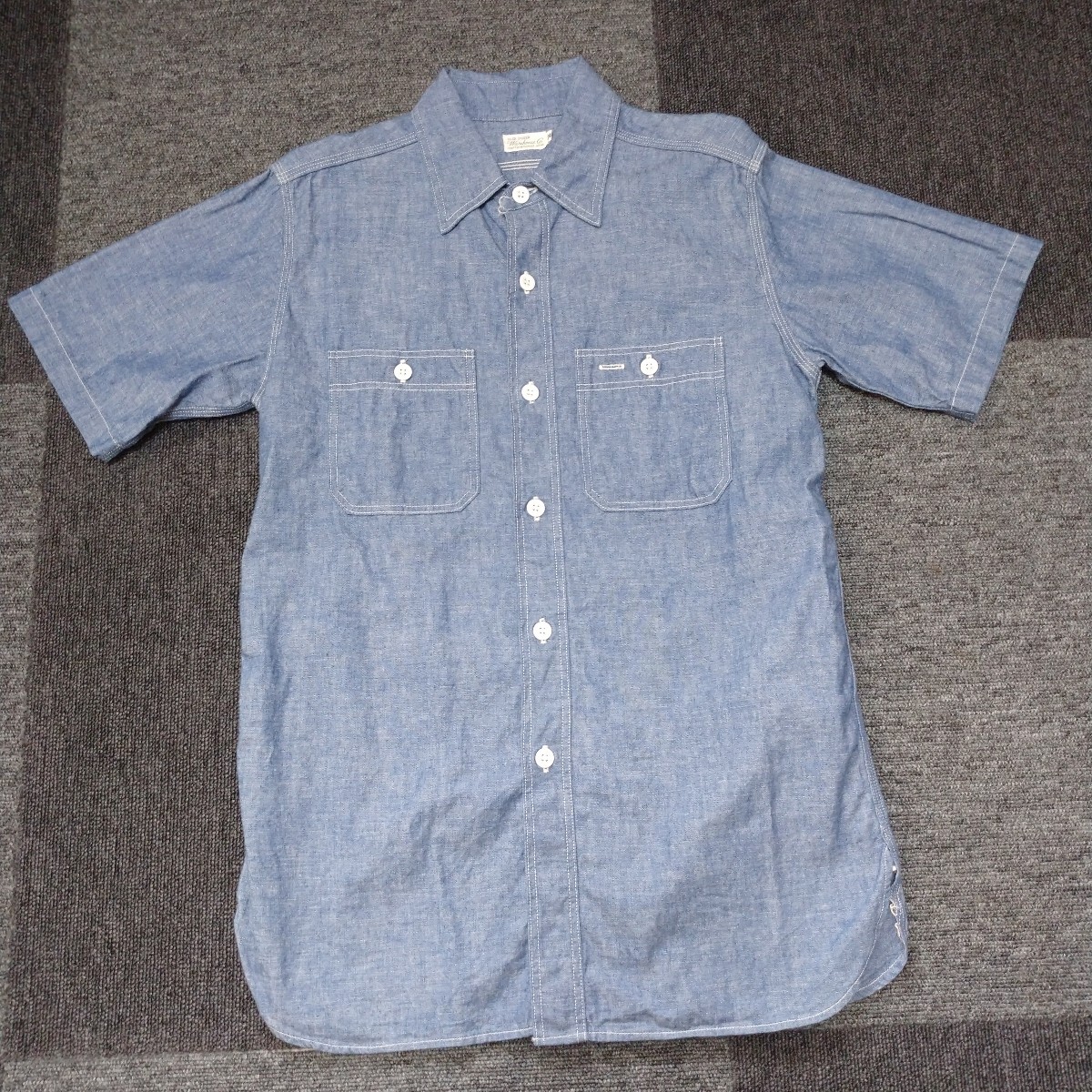 WAREHOUSE ウエアハウス DUCK DIGGER ワークシャツ 半袖シャンブレーシャツ拍卖