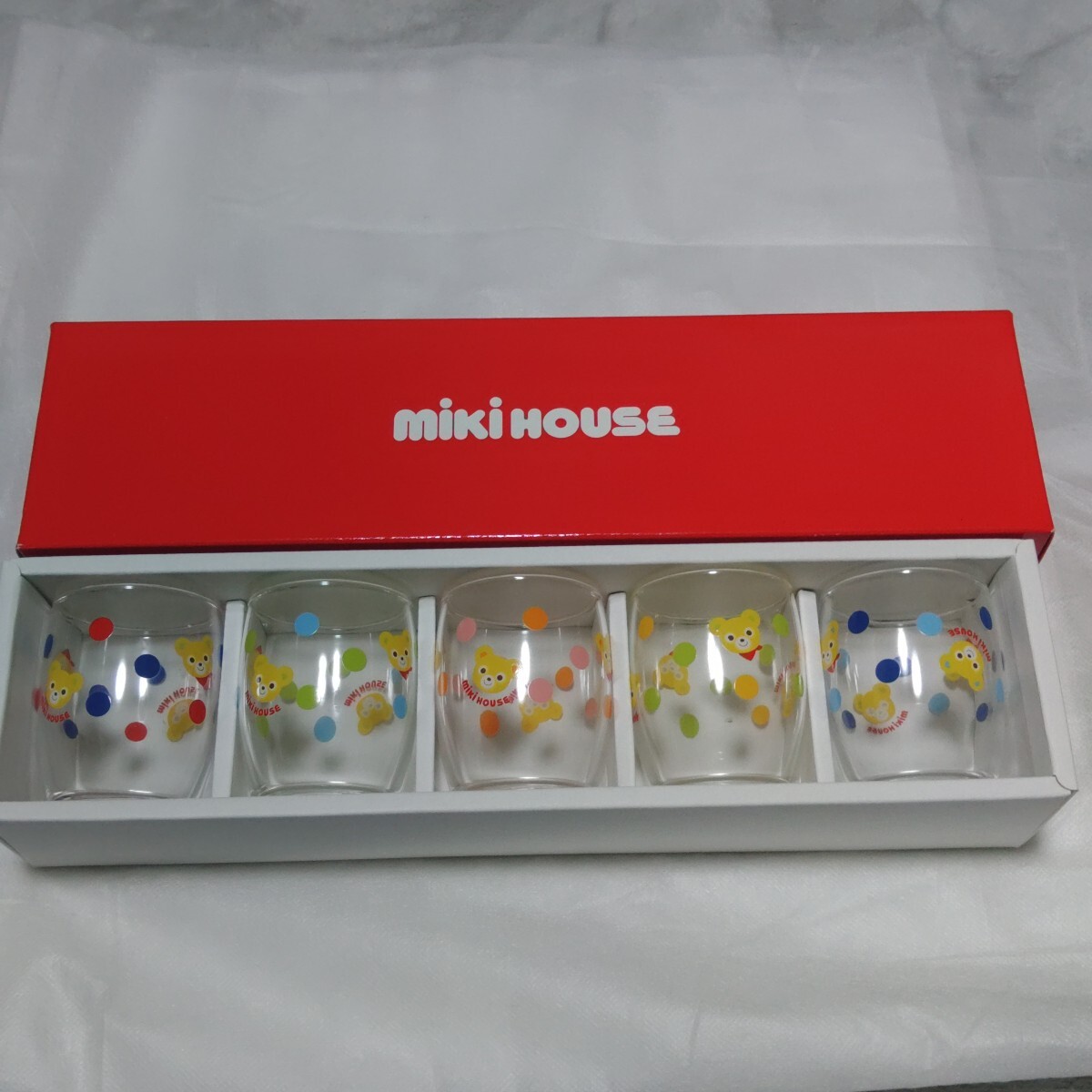 新品未使用 ミキハウス ビビッド ミニグラスセット 11-8947-369拍卖