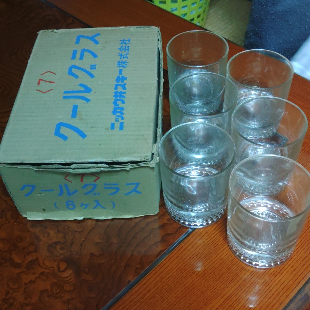 新品未使用 ニッカウ井スキー クールグラス6ケ入  ロックグラス レトロ 昭和レトロ拍卖