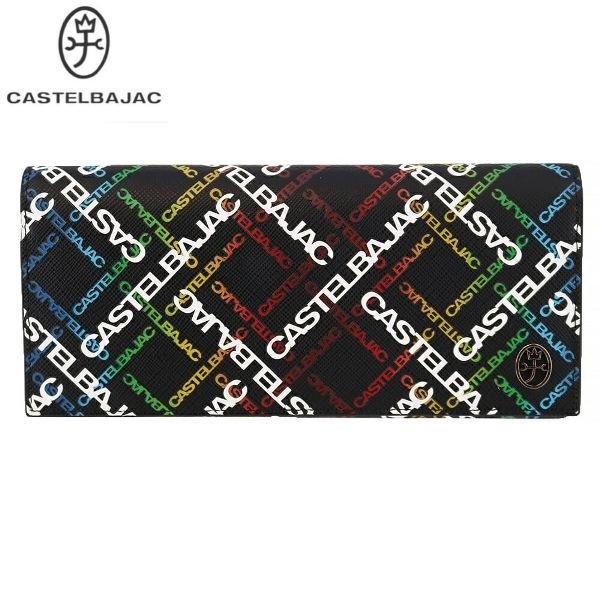 CASTELBAJAC カステルバジャック 牛革 長財布 多収納デザイン ブラック この他にも出品中♪ ca22071拍卖