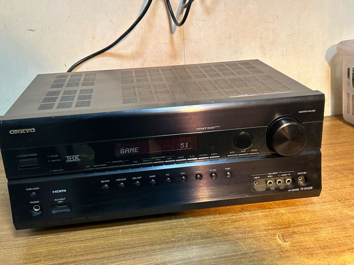 オンキヨー ONKYO 7.1ch対応AVセンター 3D対応 TX-SA608 3D映像&ARCに対応したHDMI 1.4 AVアンプ拍卖