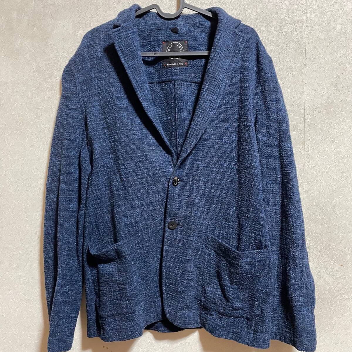 イタリア購入■Mメンズ新品T-JACKET CLAUDIO TONELLOクラウディオ トネッロ Tジャケット コットンジャケット テーラード サマージャケット拍卖