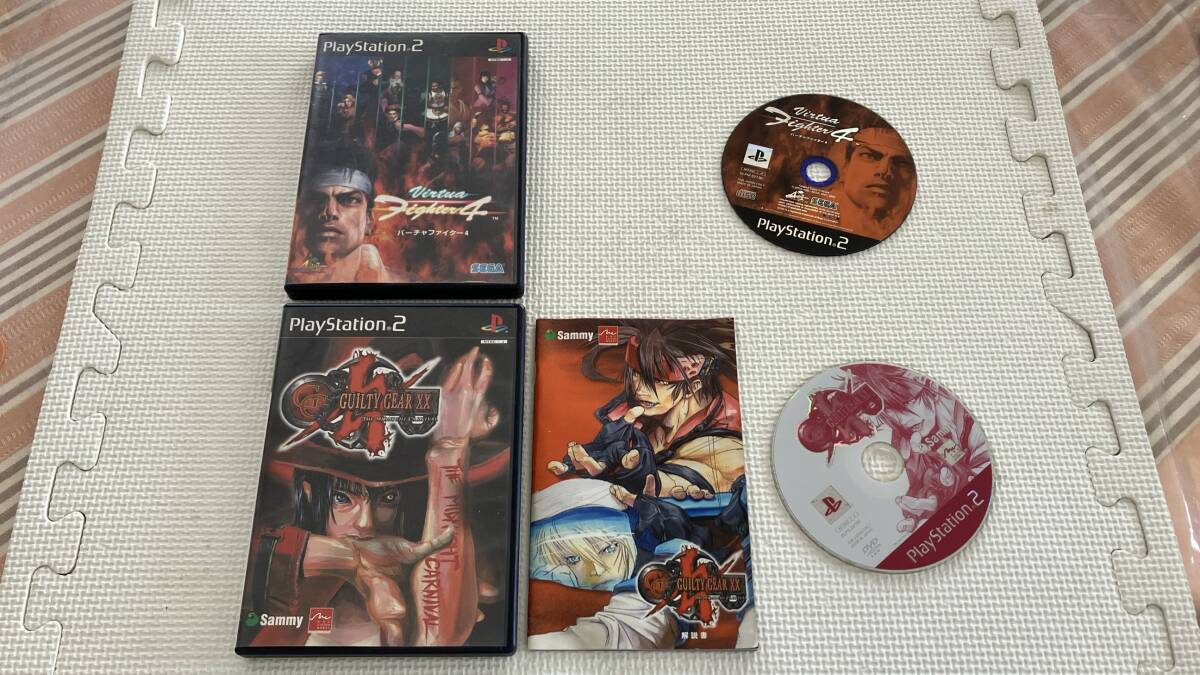 25-PS2-332-T 動作品 プレイステーション2 ギルティギアイグゼクス バーチャファイター4拍卖