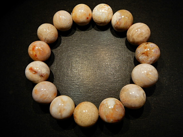 高級天然貴石BD6654 珊瑚玉プラスレット 超極上級美品14mm拍卖