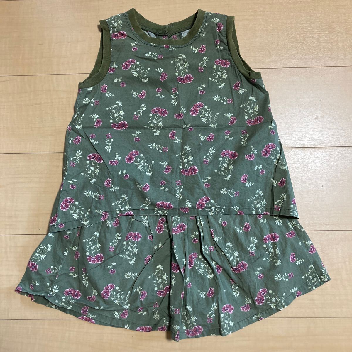 子供服 B:MING by BEAMS セットアップ 120サイズ ノースリーブ スカート ビームス 花柄拍卖