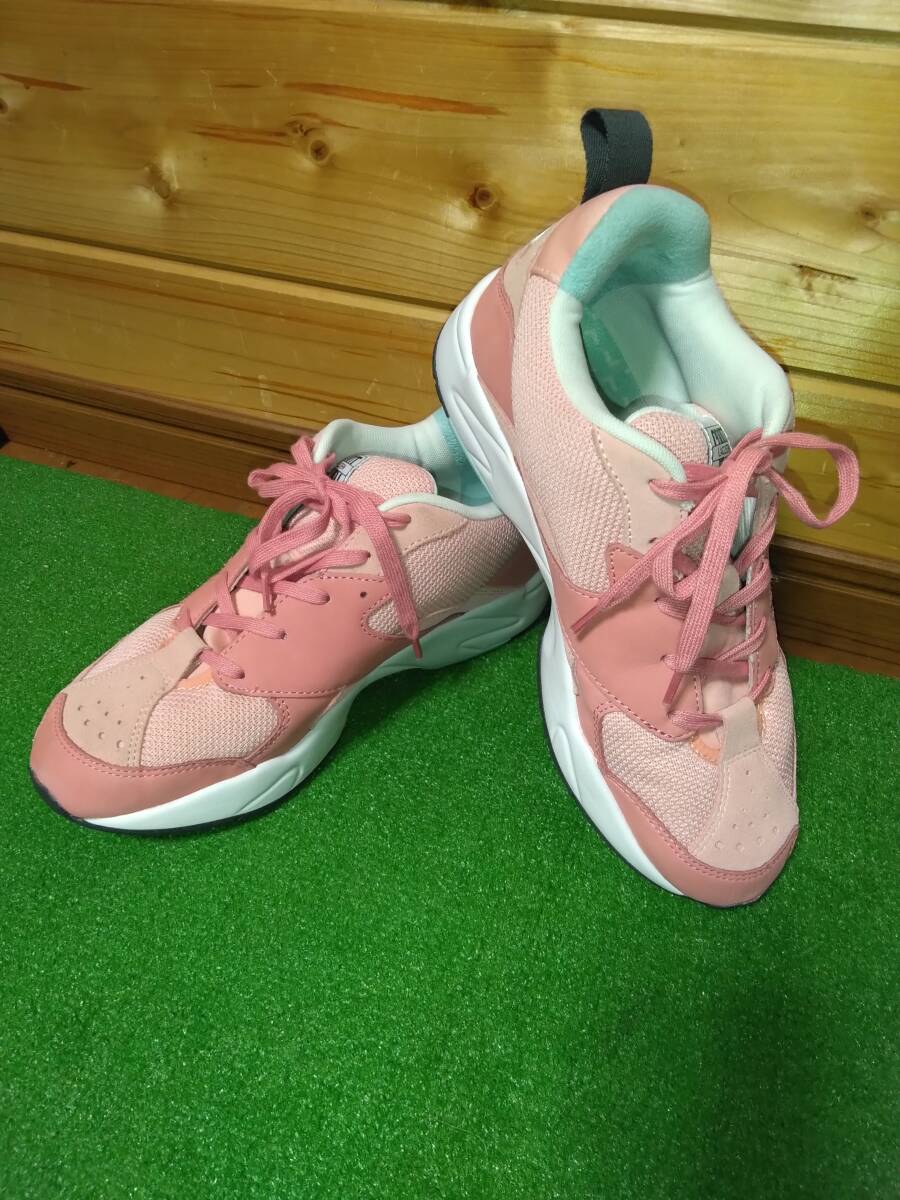 LACOSTE ラコステ メンズスニーカー 27㎝ ピンク 希少モデル 人気ブランド 美品拍卖