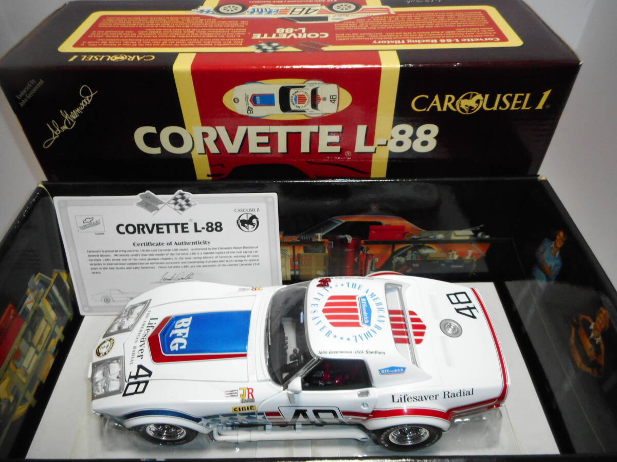 ☆即決・送料無料・超レア・CAROUSEL 1 ☆1/18 Chevrolet Corvette L88 #48 1972 Sebring 12 Hours -31st Overall☆250401拍卖