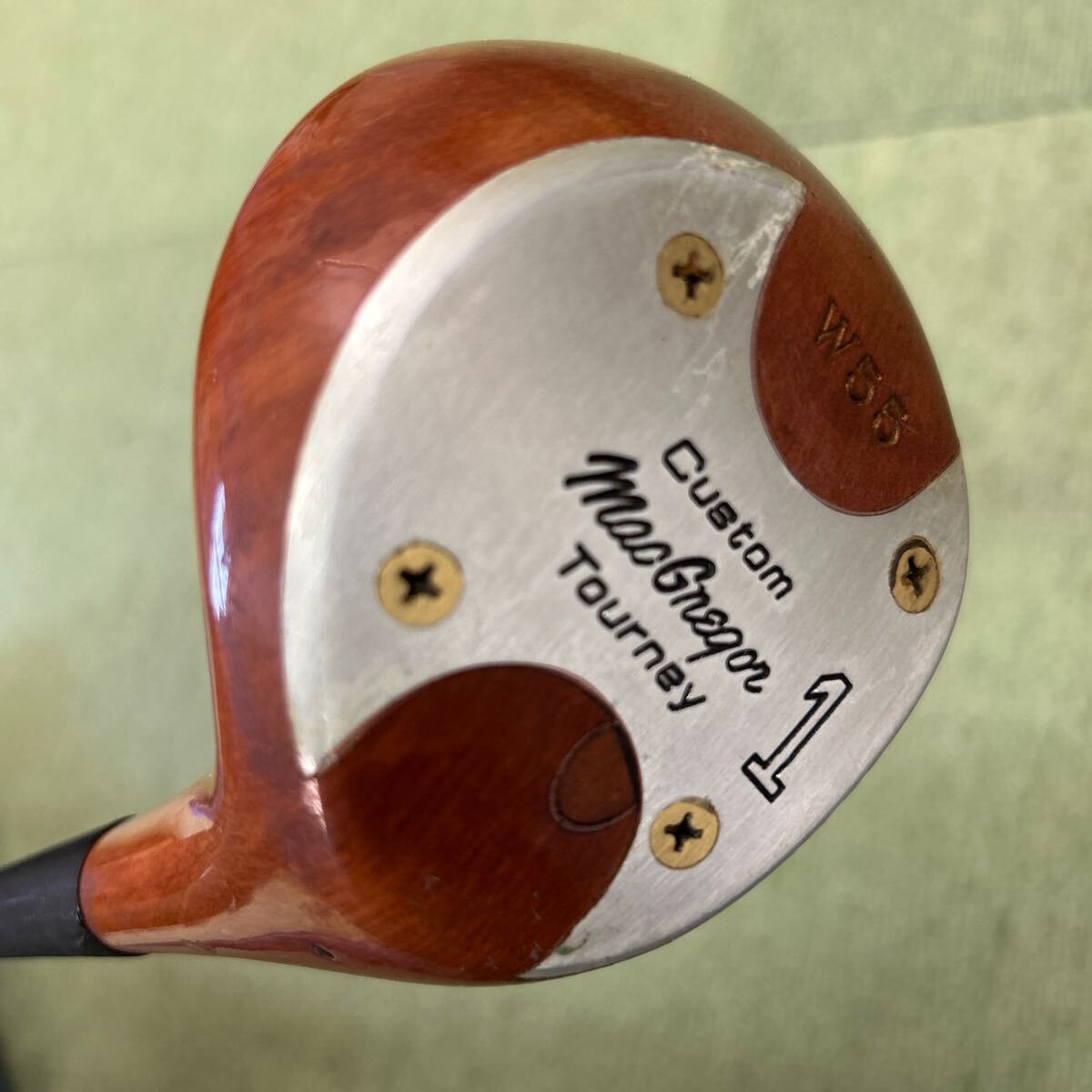 A650 美品 マグレガー Tourney Custom W55 1W パーシモン 純正スチール Sフレックス拍卖