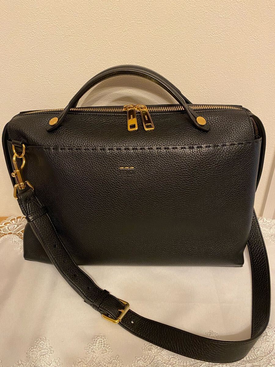 【極美品】フェンディ FENDI バイザウェイ ブリーケース シボ革 ショルダー バッグ レディース メンズ ビジネス ラグジュアリー拍卖