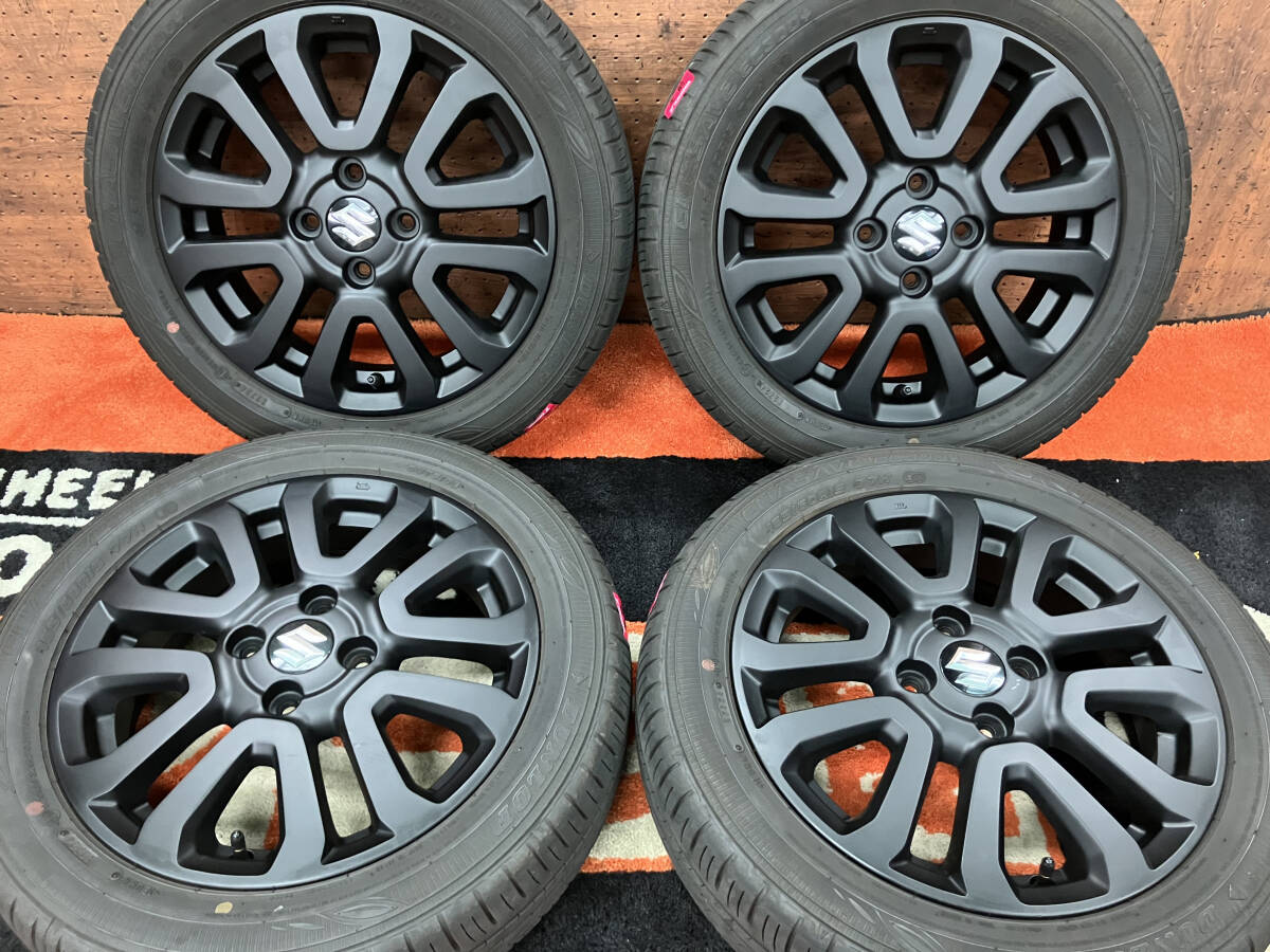 ◆1,000円スタート完全売切!!スズキ 純正 ハスラー JスタイルⅡ◆15インチ 4.5J+45 100-4H◆EC300+ 165/60-15◆フレア/クロスオーバー拍卖