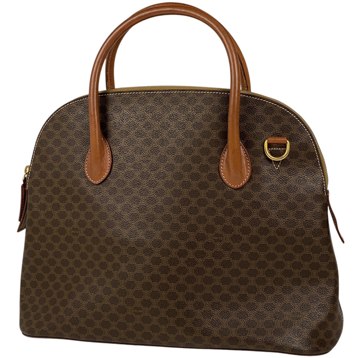 セリーヌ CELINE マカダム柄 ハンドバッグ 2WAY ショルダーバッグ ハンドバッグ コーティングキャンバス ブラウン レディース 【中古】拍卖